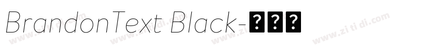 BrandonText Black字体转换